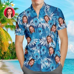 Unisex Hawaiian Shirts Custom Funny 3d Diy Print Button Shirts Short Sleeves Sleeves Hawaii Shirt Tops Mens Designer Clothes 6xl