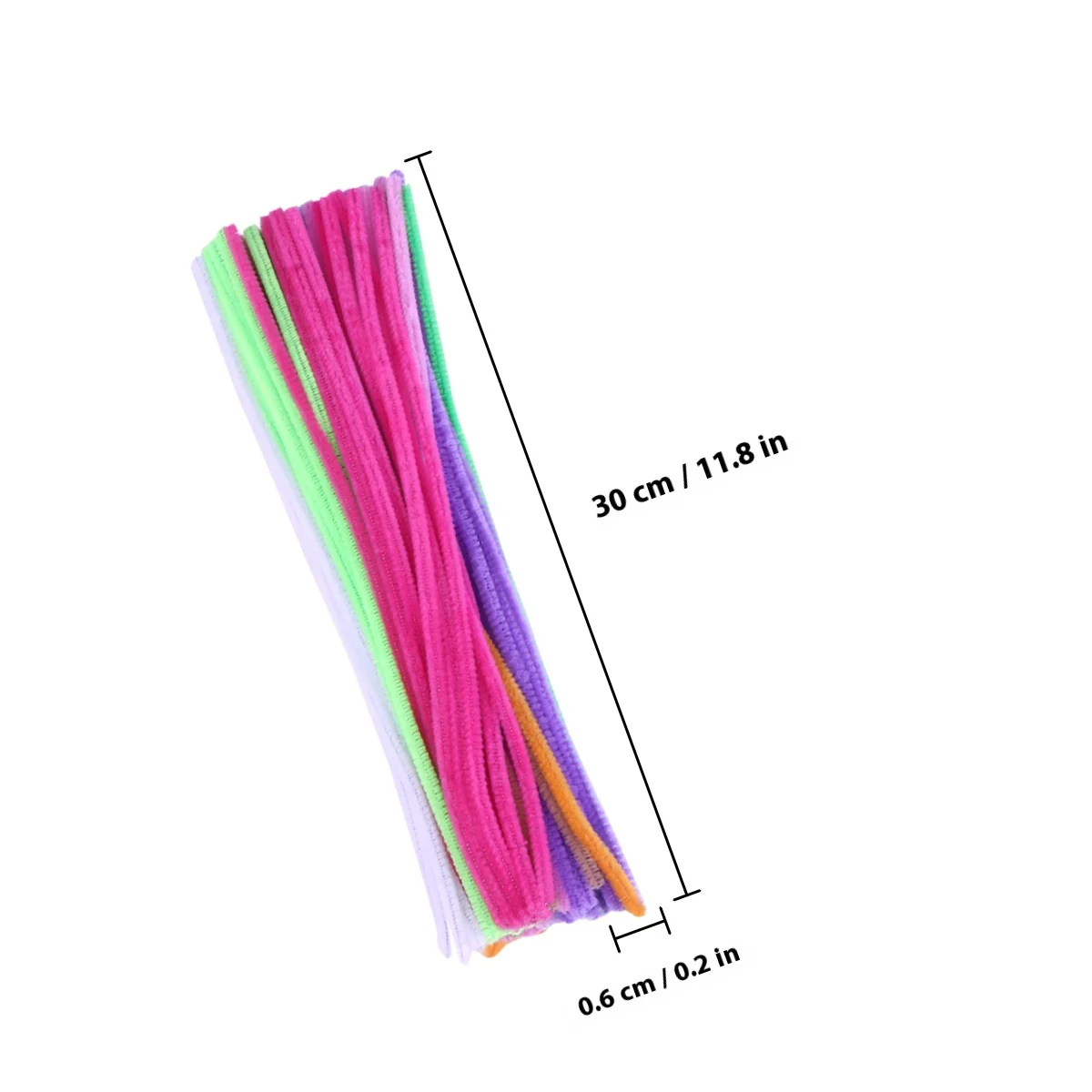 200 قطعة سيقان الشنيل اللامعة للأطفال DIY المشاريع الحرفية مرنة انحناء العصي التعليمية متعة زينة الحفلات مجموعة