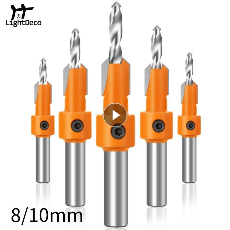 Milling Cutter 2.8 3 3.2 3.5 4 8mm 10mm Wood Countersink Router Bit Set Screw Extractor Drill Bits Machinery Accessories Tools