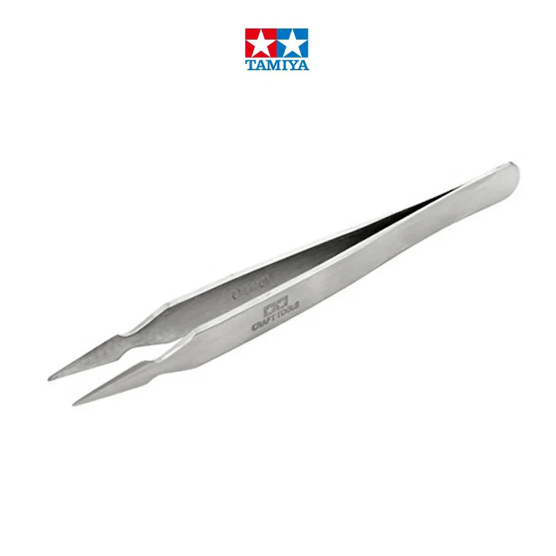 

Tamiya 74052 Precision Stainless Steel Decal Tweezers Plastic Military Model Kit Art Doll Handicraft Building Making Tool