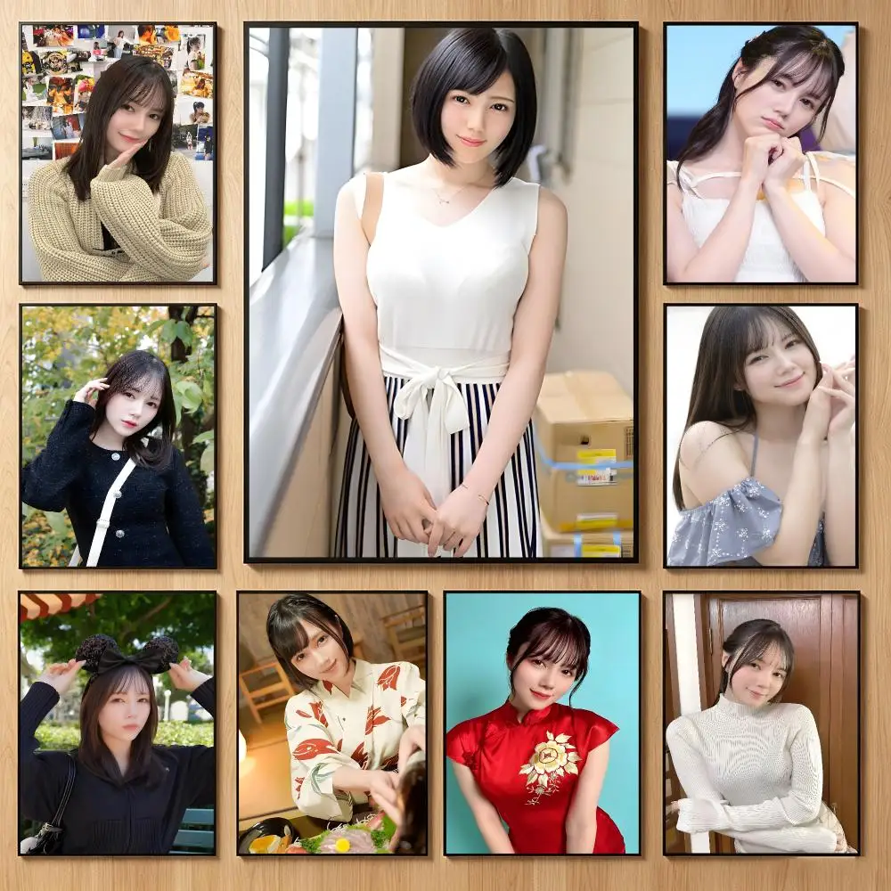 Fictional Character S-Suzumori Remu Poster Classic Self-Adhesive PP Wall Sticker for Living Room Bar Decor Gift