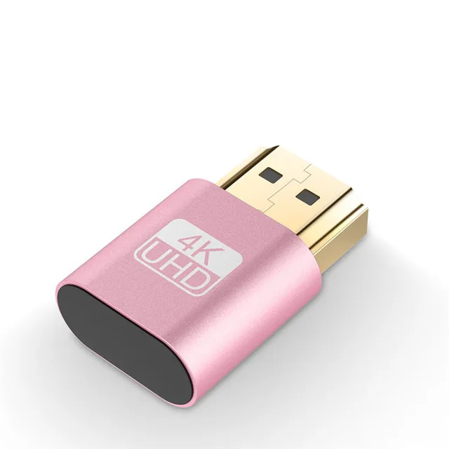 3PCS DTECH 4K Display Emulator Compatible Linux 1.4 DDC EDID Display Adapter HDMI Dummy Plug