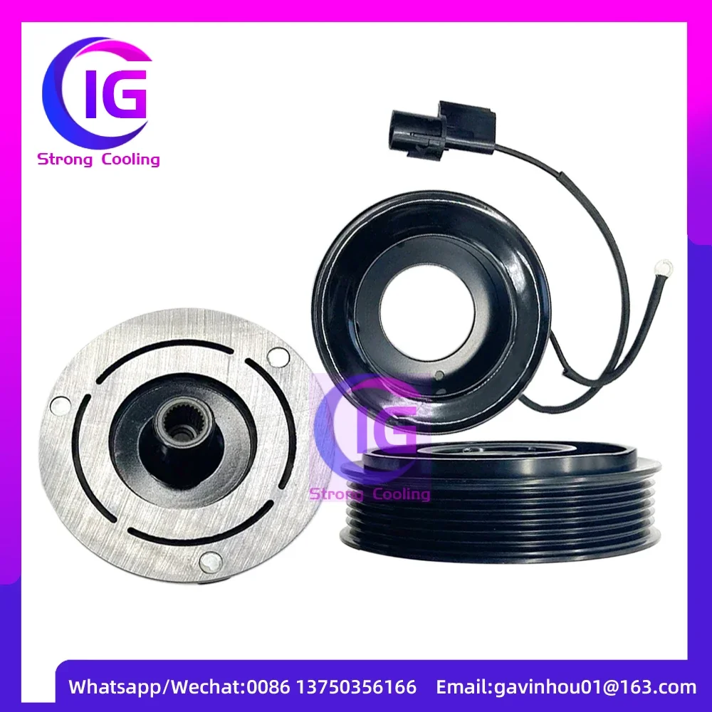 97644M0000 DVE16 6pk Auto AC Compressor Clutch For KIA SORENTO II XM Rondo Sportage 2.4 97701D9000 97701-D9001 97643D9000