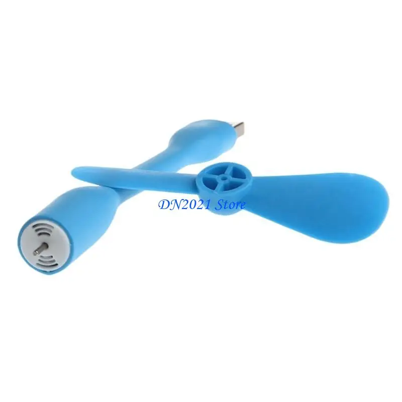 F3KE Mini USB Fan Flexible Bendable Fan Portable Cooling USB LED Light Lamps