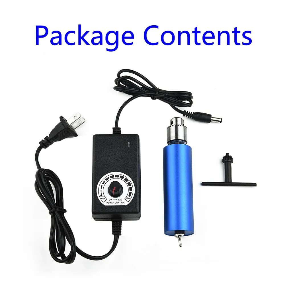 for durable Electric hand drill set 0.3-4mm for american Type ​ 220V 2A 3pcs/Kit DC 3-12v Diy for mini Multifunctional