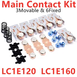 AC Magnetic Contactor Accessories LC1E160 Main Contact Kit LC1E120 Moving and Fixed Contact Point Spare Part Repair Replacement