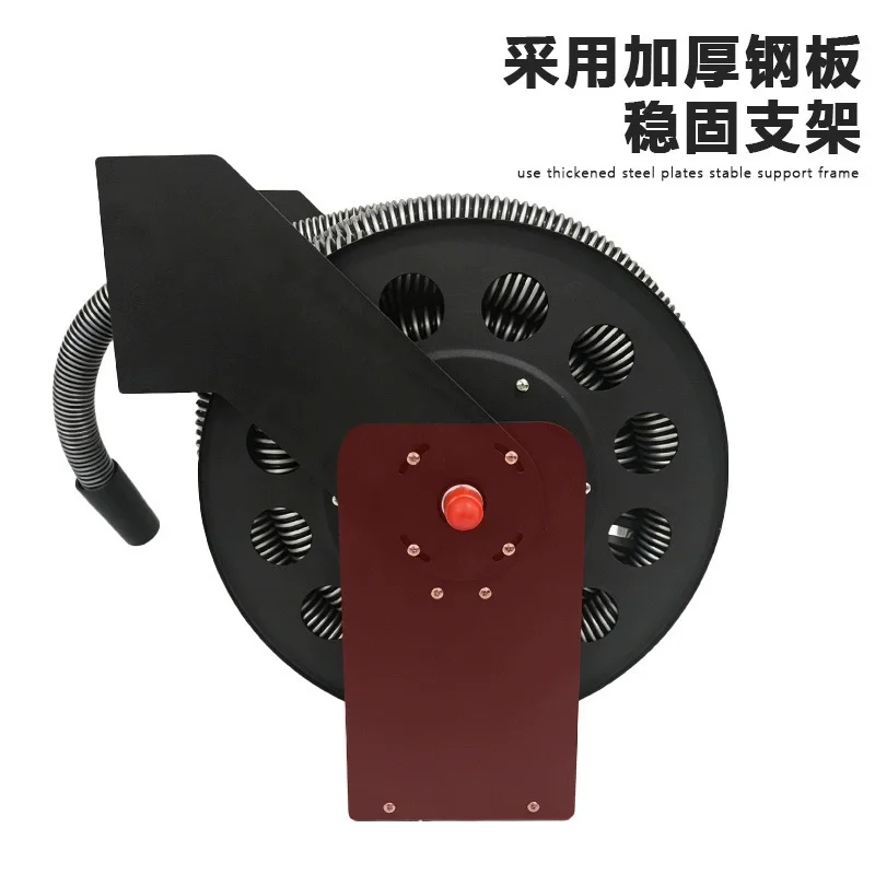 Vacuum Hose Reel with 30ft Extension Retractable Hose, 1-1/4'' Wall Mount Vacuum Replaceable Hose Suitable