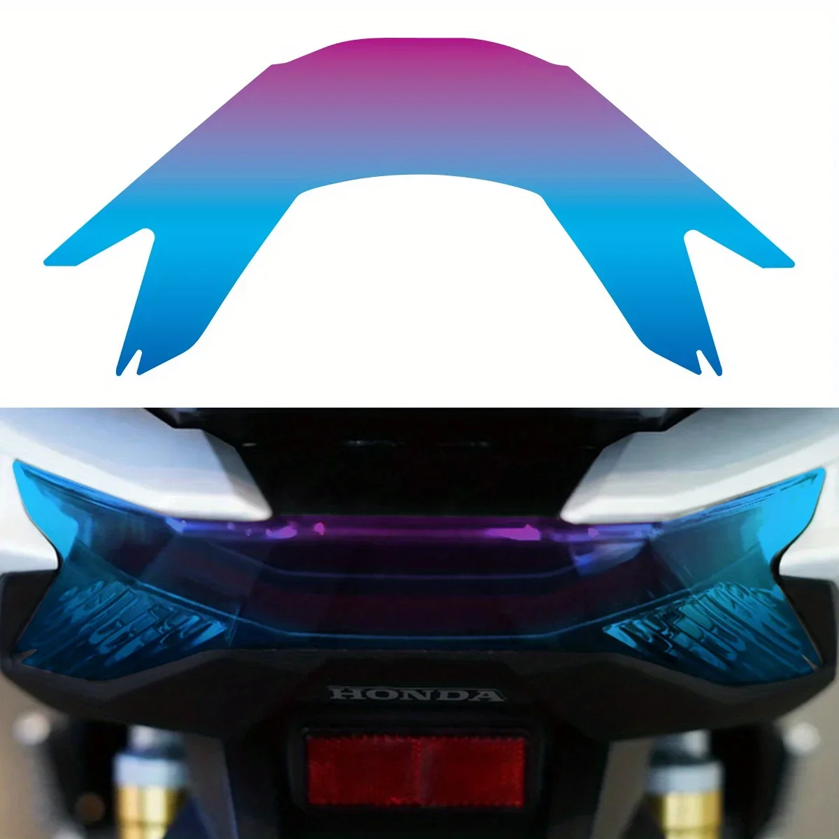 

Motorcycle decorative stickers - suitable for Honda PCX160/PCX 160 2025 motorcycle taillight stickers - transparent decoration