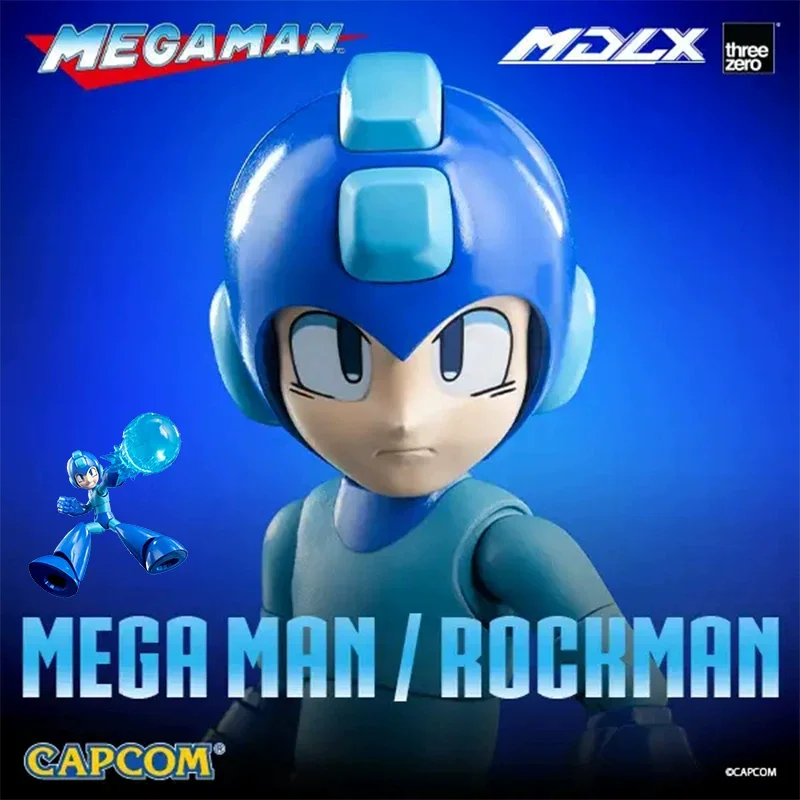 Hot In Stock 3a Threezero Mdlx Mega Man Rockman Action Figure Megaman Anime Figures Model Dolls Collectible Toy Kid Gift Custom