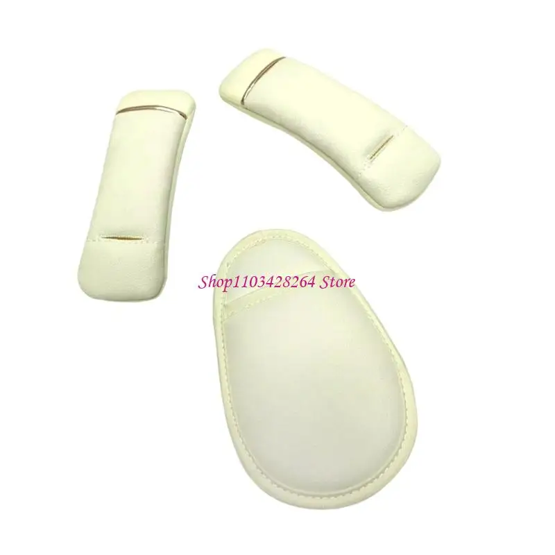 3PCS Breathable Car Shoulder Protectors Strollers Padding Set With Enhancing Front Support Easy to Install