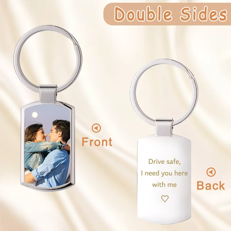 Personalised photo keychain, custom keychain with coloured pictures, bag charm, suitable as a gift for various holidays