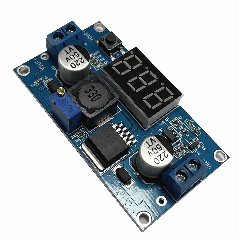 3pcs LM2577 DC DC Boost Converter Module Voltage Digital Display 3A Output Step Up Power Supply Board for DIY