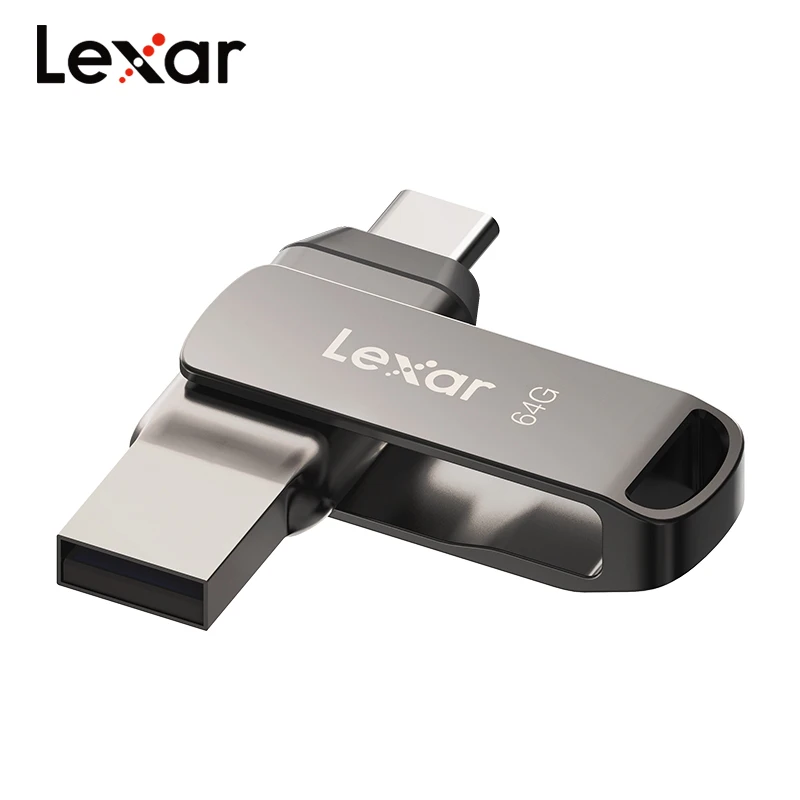 Lexar Dual Drive D400 USB3.1 Type-C USB Flash Drive 256GB 128GB 64GB 32GB Memory Stick Pendrive for Cellphon Computer TV Mac Win