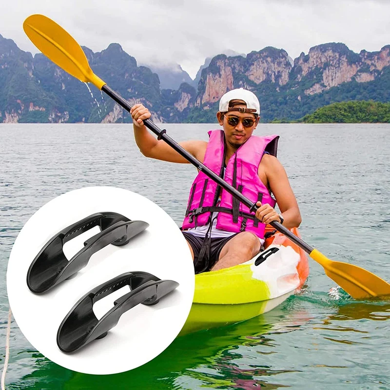 Kayak Paddle Mount Clips Universal Kayak Paddle Holder Clips Boat Accessories Fishing Net Clip With Screws