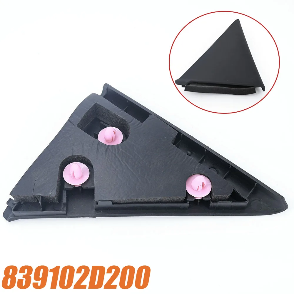 Moldagem de canto da porta traseira esquerda Delta Triangle Trim 839102D200 para Hyundai Elantra 5 DR SEDAN 2000 2001 2002 2003 2004 2005 2006