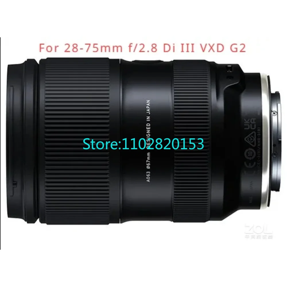 타몬 28-75mm F/2.8 Di III VXD G2 28-75mm A063 수리 부품용 새 렌즈 전면 필터 링 UV 고정 배럴 후드 마운트 튜브