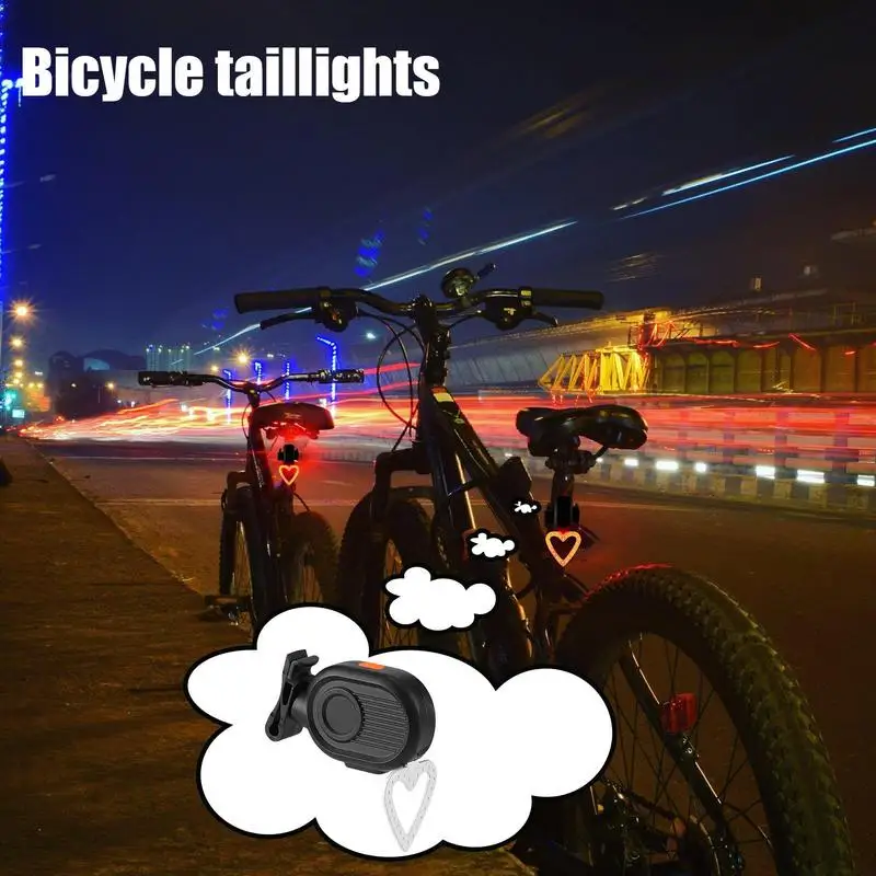 Rechargeable Bike Rear Light 3 Modes USB Safety Warning Bike Light Waterproof Bright Cycling Safety Flashlight For Night Riding