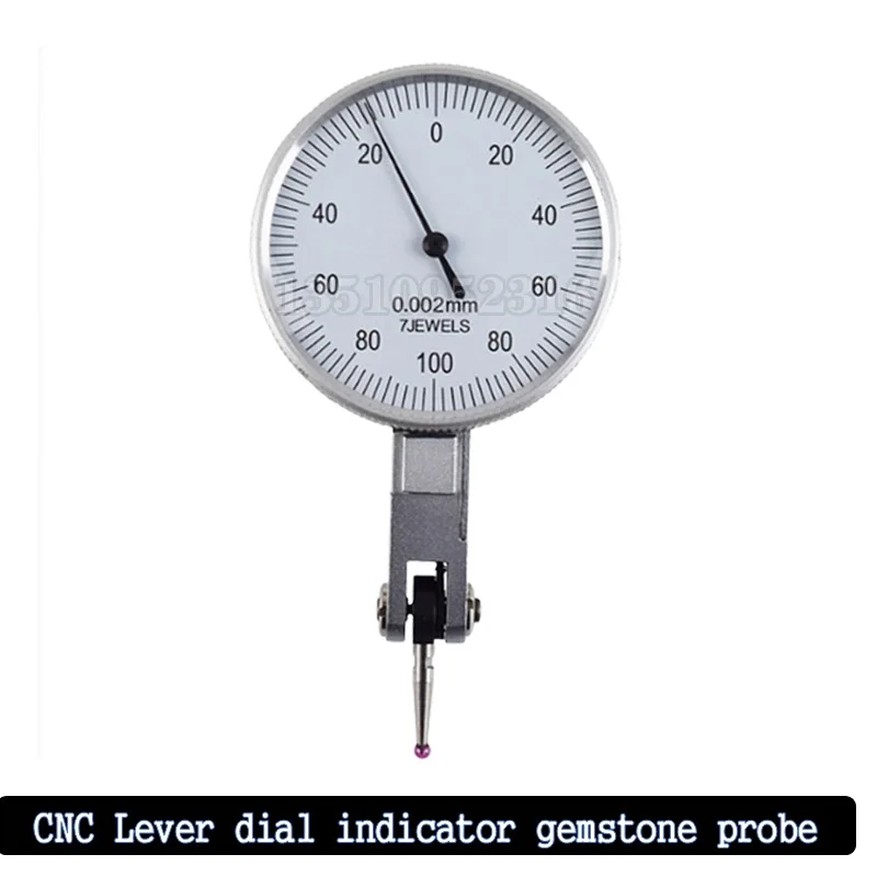 

Lever Gauge 0-0.2 Ruby Probe Shockproof Pointer Lever Dial Gauge