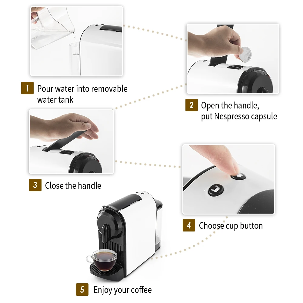 ماكينة قهوة نسبريسو ماكينة قهوة اسبريسو وكوب لونغو