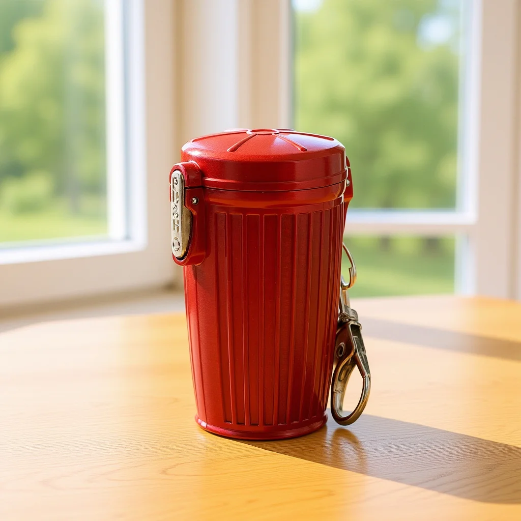 

Portable Mini Sealed Lid For Outdoor Indoor Car Use Pocket Trash Can Keychain Mini Outdoor Pocket Ashtray Waste Bin