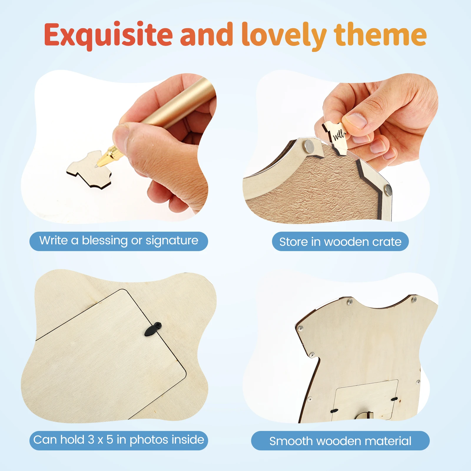 Ensemble de souvenirs de maria - Personalized Guest Book avis et prix