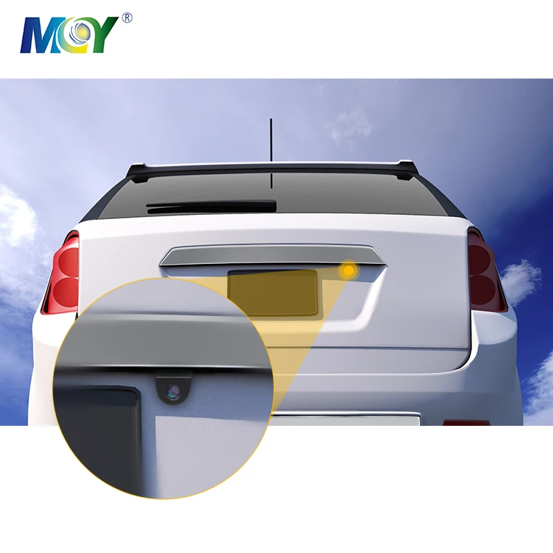 

2026 FHD 720P Starlight Night Vision 180 Degree Fisheye Correction Panoramic Car Backup Reverse Fisheye Camera Taxi