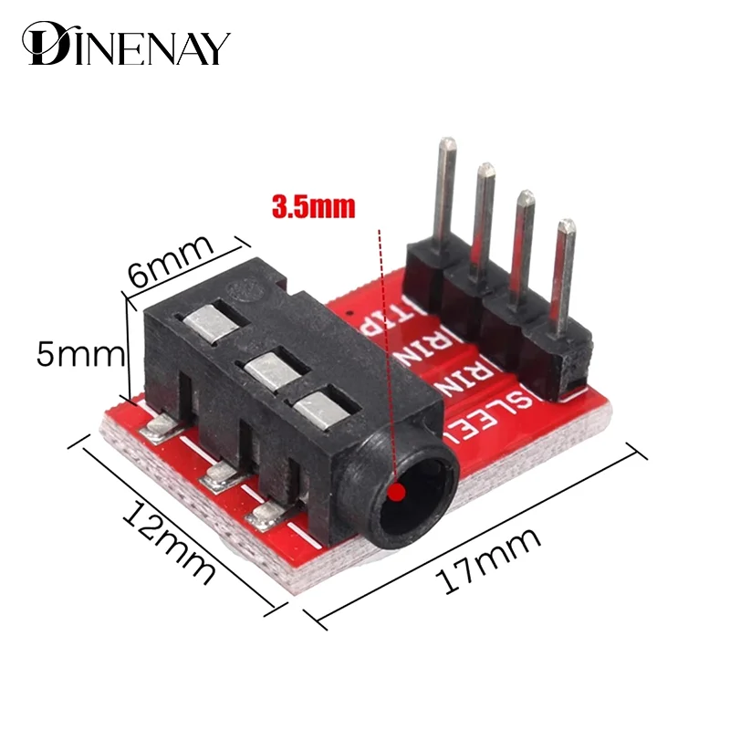 Enchufe de Audio estéreo TRRS de plástico y Metal, Módulo de conector de extensión de placa de ruptura, Conector de enchufe de 3,5mm