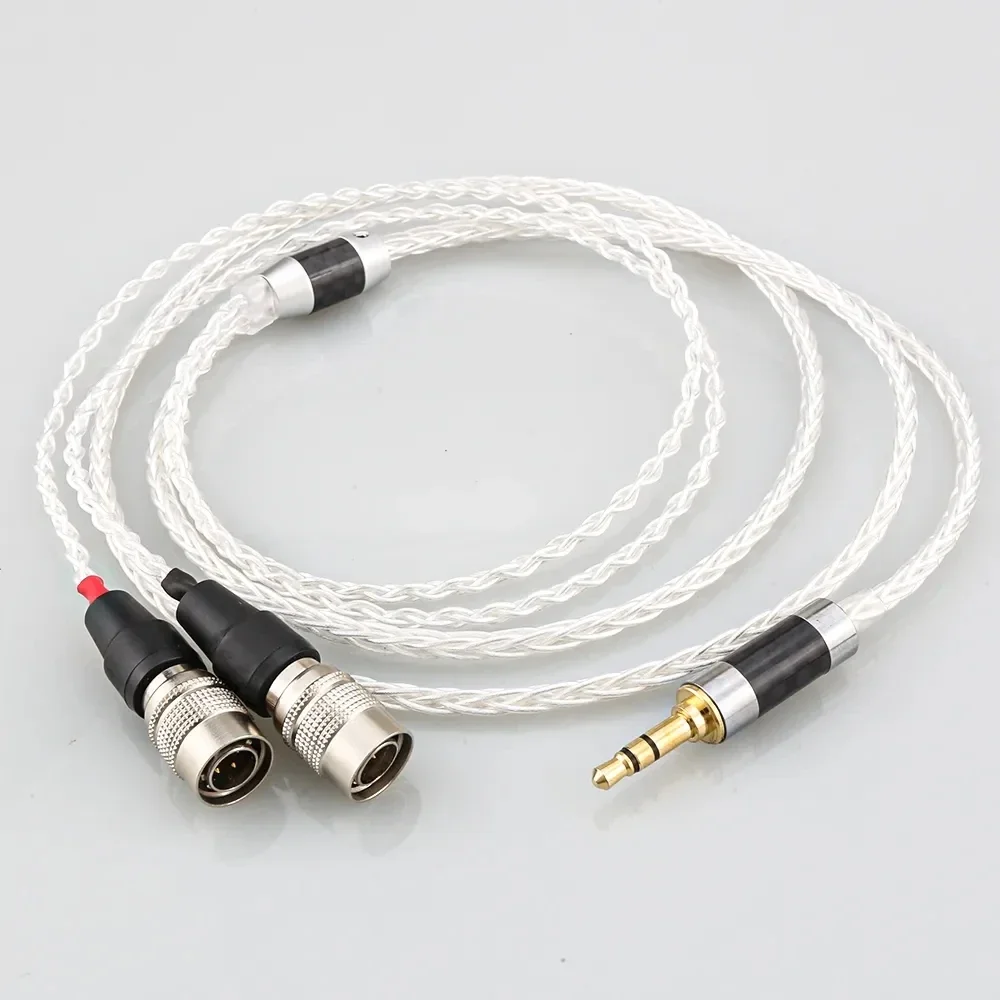 Audio Cable 5N Silver Plated Copper Headphone Upgrade Cable for Dan Clark Audio Mr Speakers Ether Alpha Dog Prime