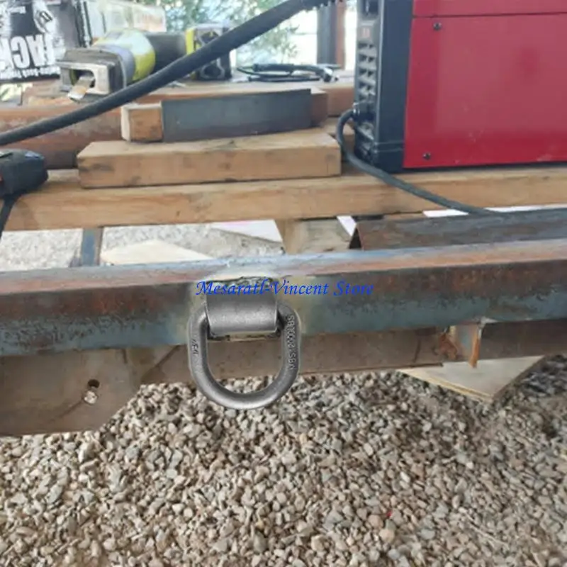 A70F Trailer Hook Tie Down 1/2inch Truck Trailer D Ring Hook 12000lbs Load Capacity