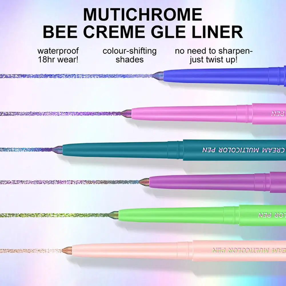 Sombra de ojos que cambia de Color, delineador de ojos en barra, resistente al agua, a prueba de manchas, maquillaje de ojos de larga duración, sombra de ojos brillante