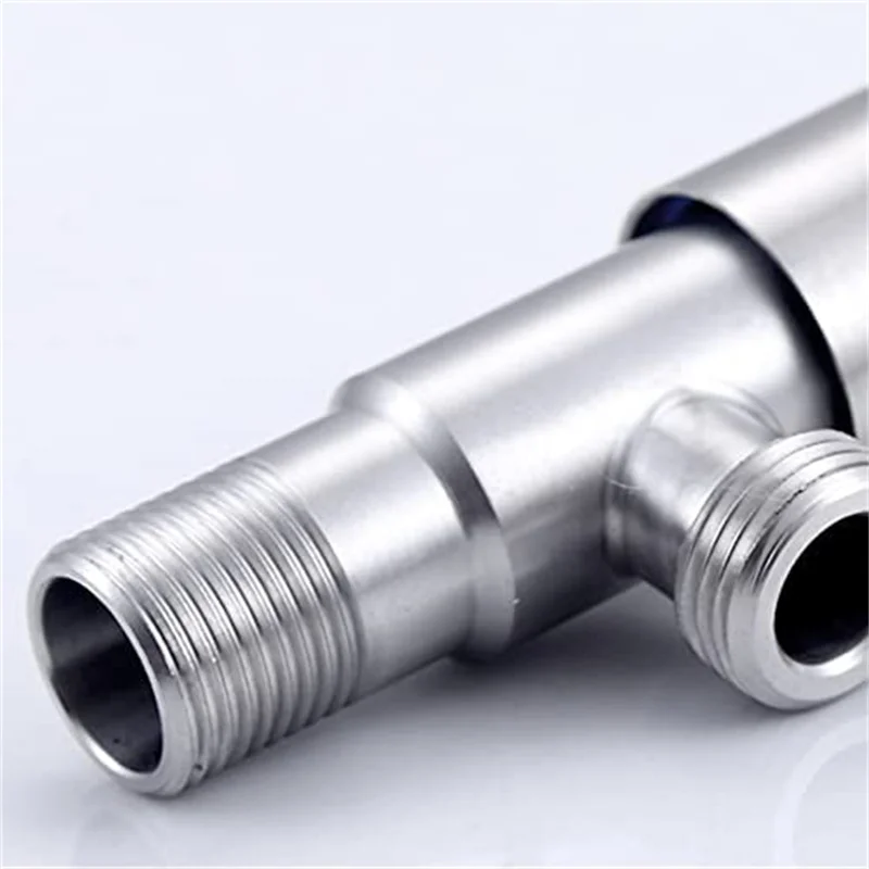 4 Points Faucet Inlet Valve G1/2 Brass Triangle Valve Heater Water Stop Valve Bathroom Toilet Washing Machine Universal Switch