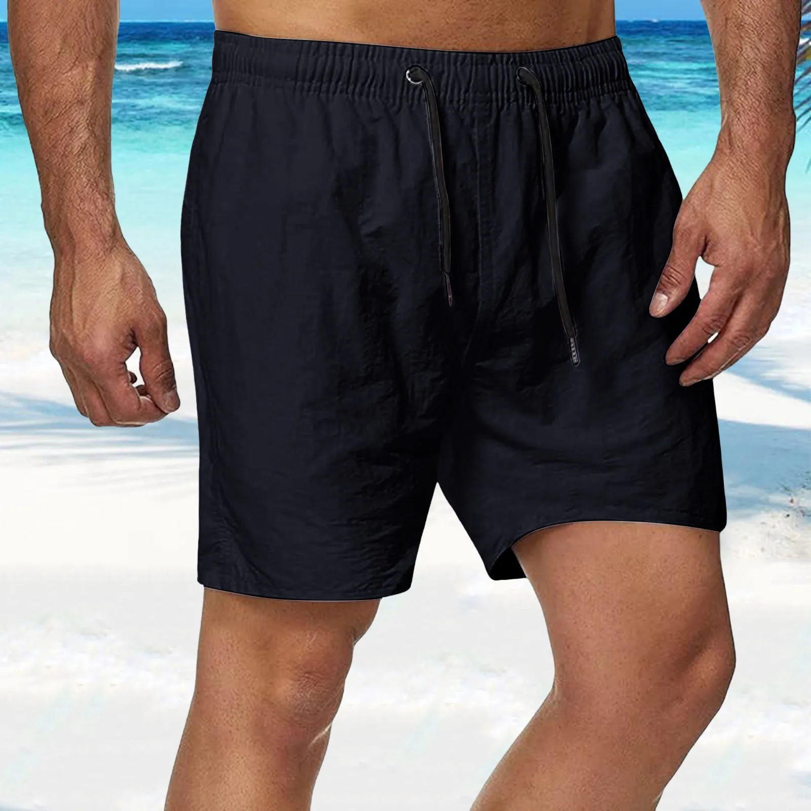 2024 Summer Men's Swimwear Swim Shorts Trunks Beach Board Shorts Swimming Pants Mens Running Sports Surffing Shorts Male M-5XL