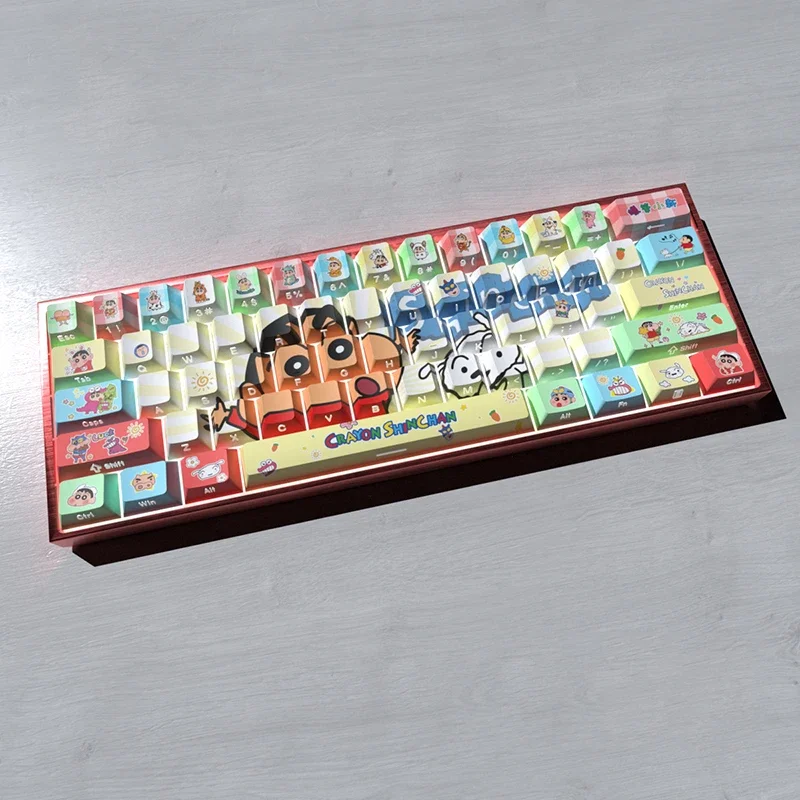74 Keys Keycaps Set for Mechanical Keyboards Cartoon Crayon Shin-chan Theme Keycaps High Quality PBT Material Durable Keycap - Image 5