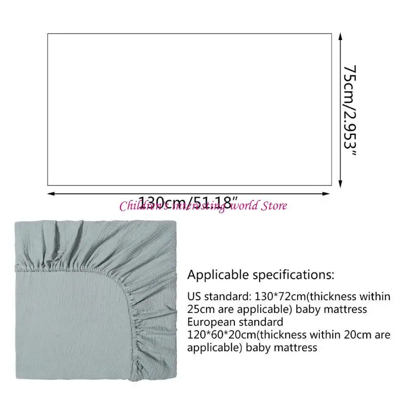 الرضع القابل للإزالة سرير الفراش غلاف واقية من غرفة حضانة الطفل ورقة 425F