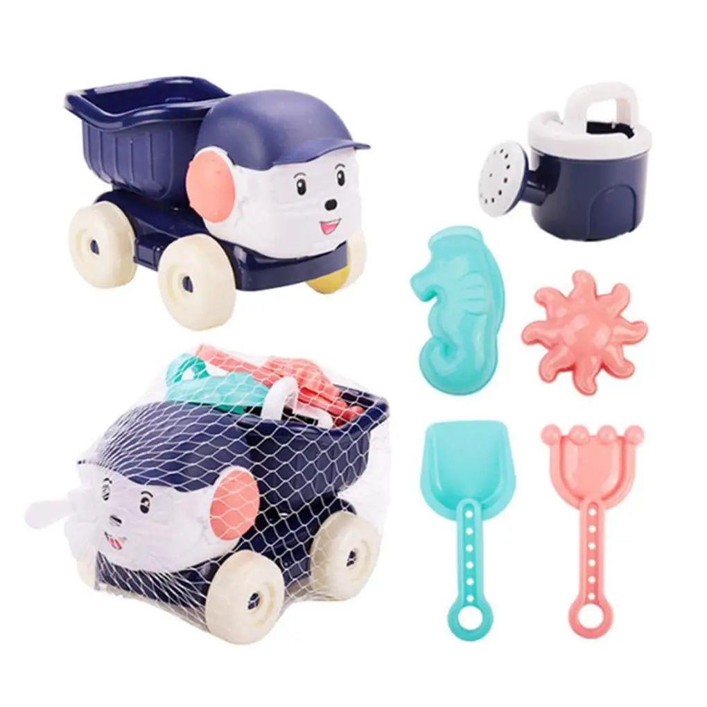 

6 Pieces Kids Dog Beach Car Sand Tool Fun Truck Toys Random Color