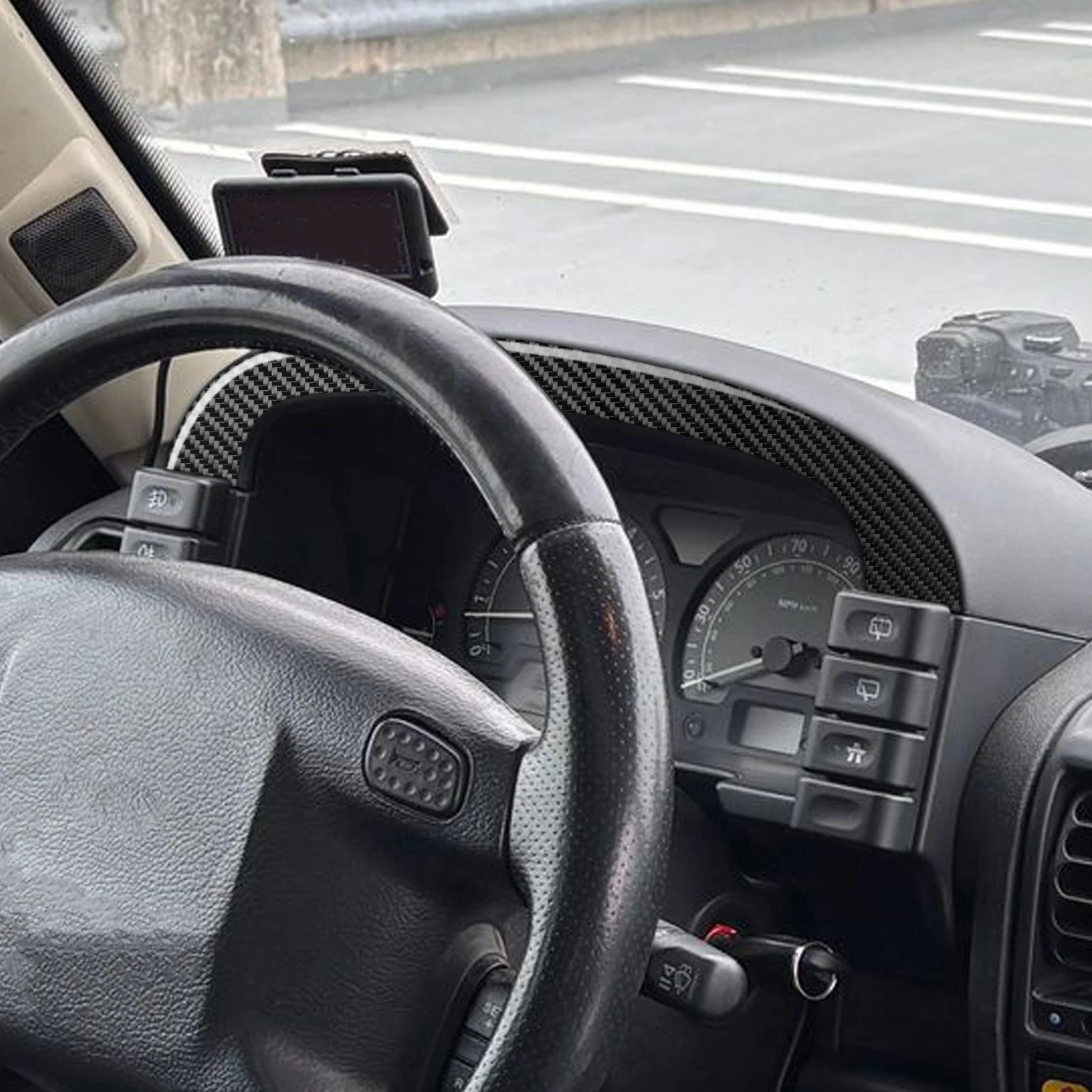 For Land Rover Discovery 1994 1995 1996 1997 1998 1999 2000 2001 2002 2003 2004 Real Carbon Fiber Speedometer Upper Trim
