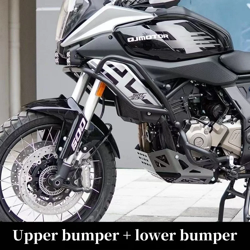 Acessórios para motocicleta, barras de colisão para proteção de motor usadas para transmissão automática para qjmotor srt600 xiao600 srt600gs