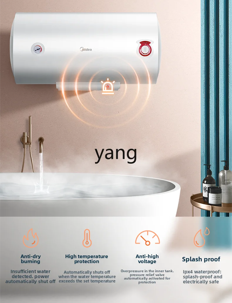 lYjq electric water heater household bathroom bath rental energy saving quick heating