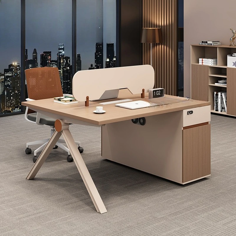 

Desk Modern Simple Staff Desk Screen Card Seat Double Workstation