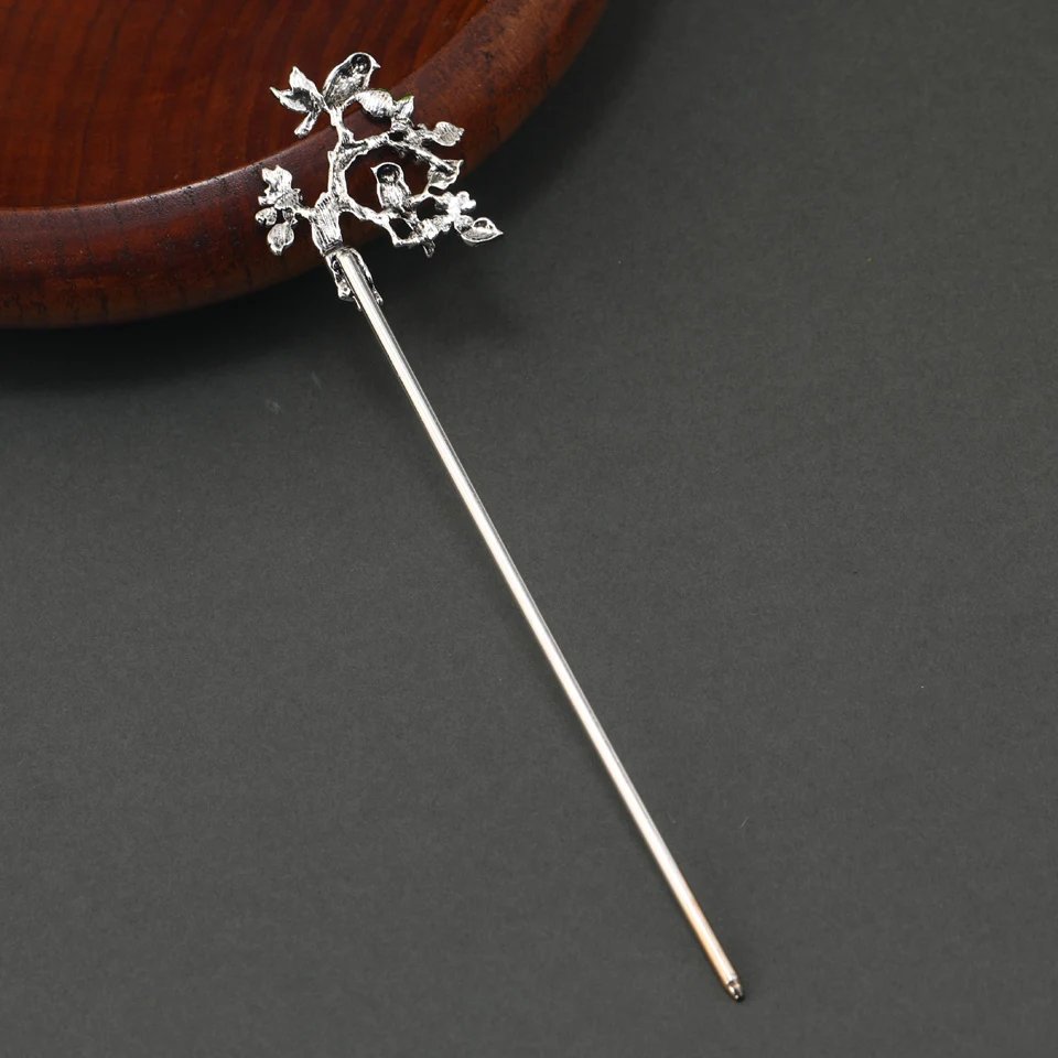 Muylinda Vintage Chinese Style Hanfu Hair Stick Women Metal Glaze Hair Fork Chopsticks Hairpin Woman Hair Jewelry Accessories