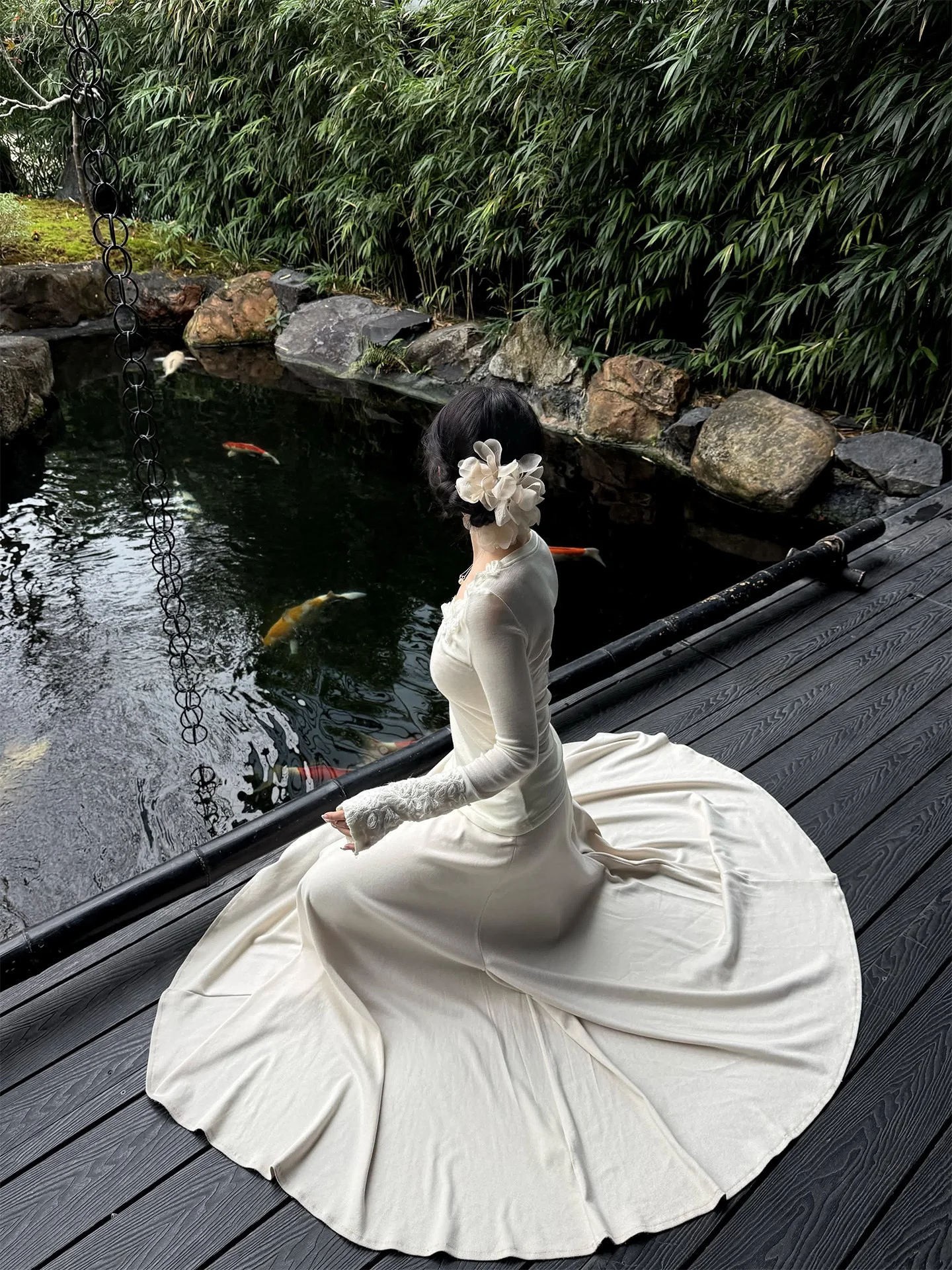 

Новая белая юбка А-силуэта WAYMODE для ранней весны, женская, простая, из ацетатной шерсти, длинная, с высокой талией, вязаная, из полиэфирного волокна