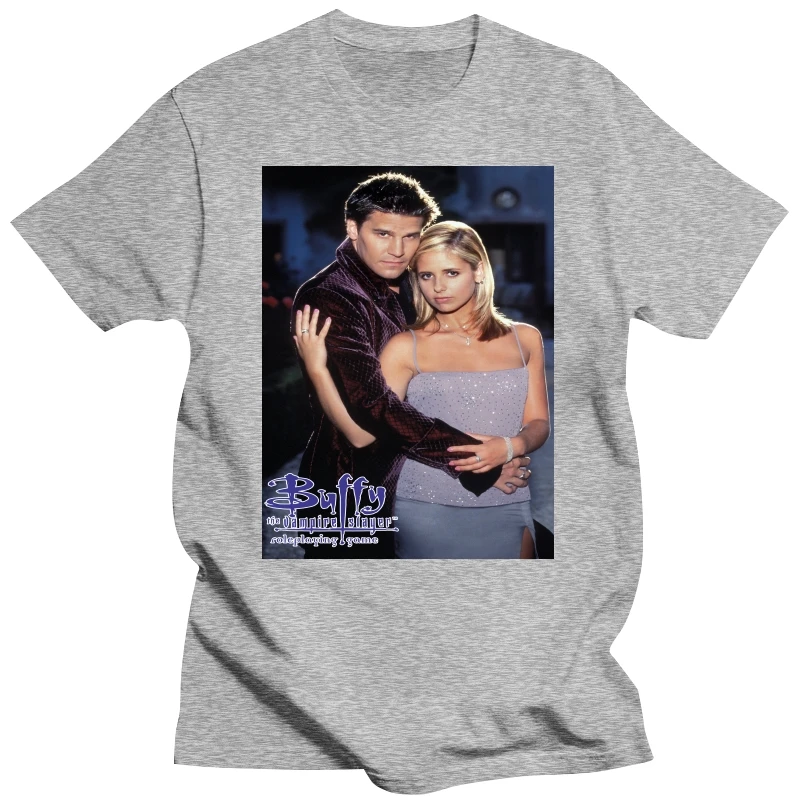 Vintage 1998 Buffy the Vampire Slayer - Buffy  Angel T-shirt size L