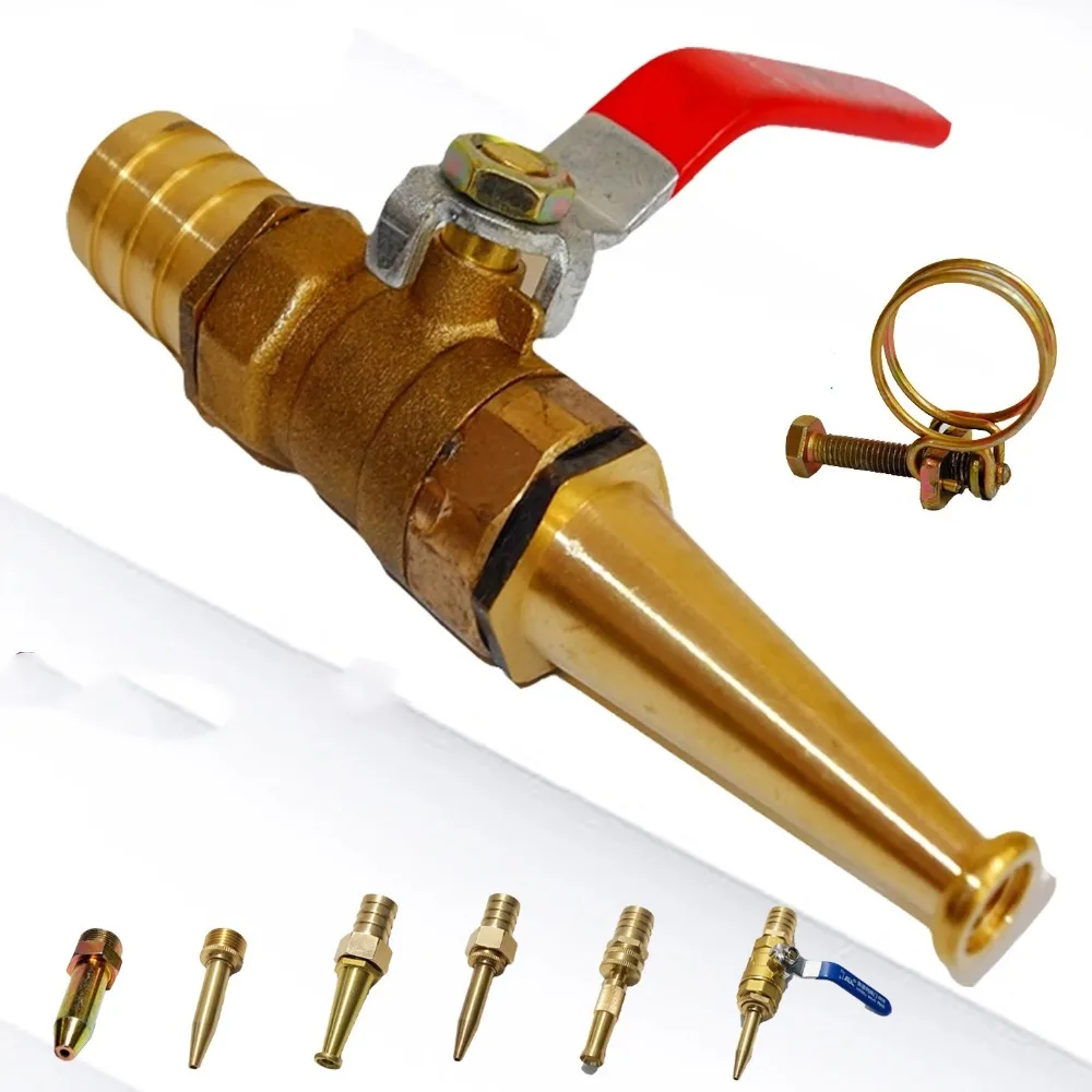 Heavy‑Duty Brass High Pressure Flushing Water Sprayer Nozzle 1/2