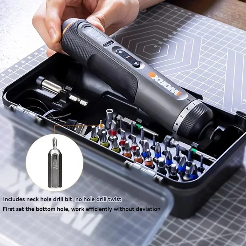 

Mini Smart Cordless Electric Screw Driver Electrical Screwdriver Set USB Rechargeable with 30 Bit Set Power Drill Tools
