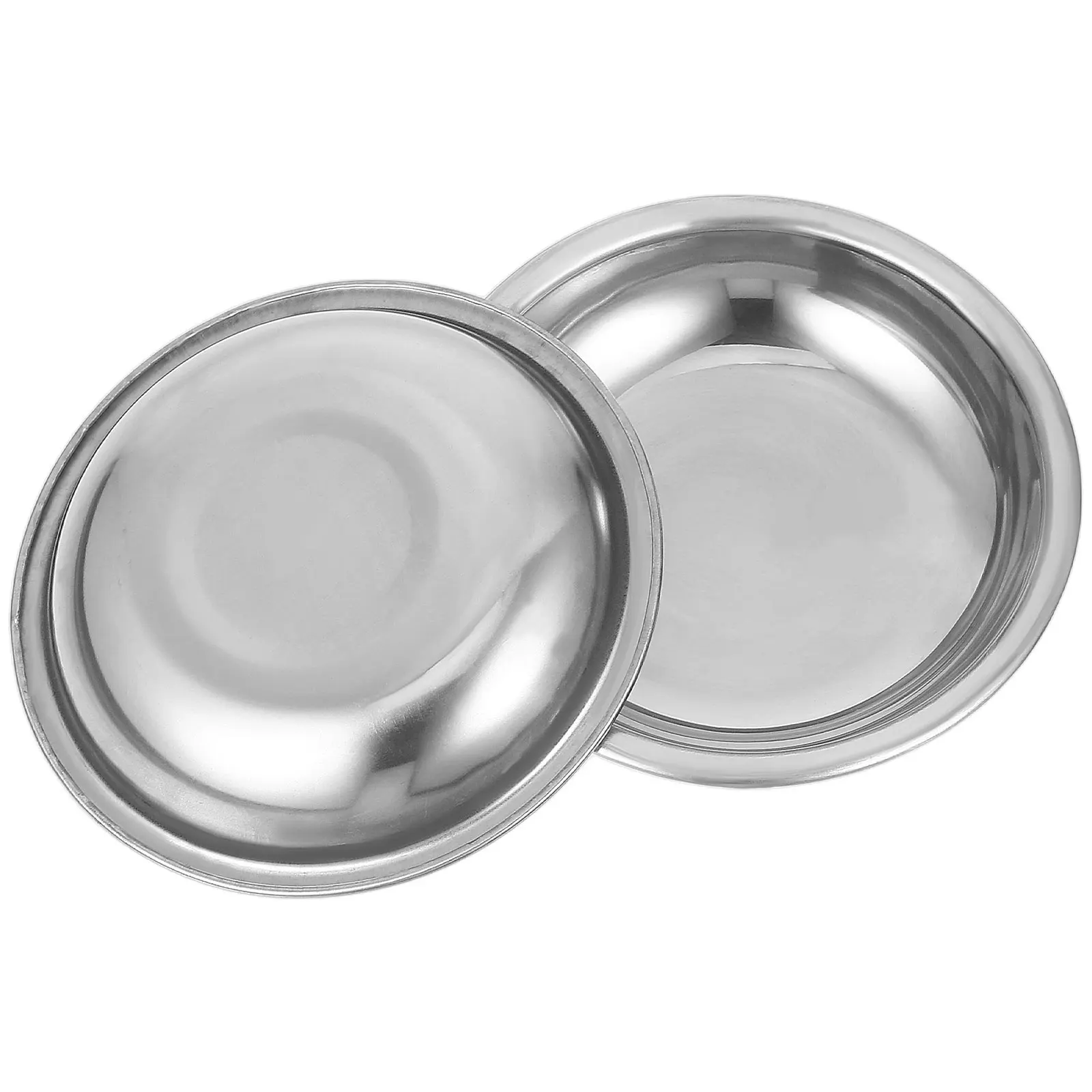 2pcs Stainless Steel Weighing Dishes Jewelry Tray Kitchen Laboratory Scale Tray For Accurate Measurement Powder Jewelry