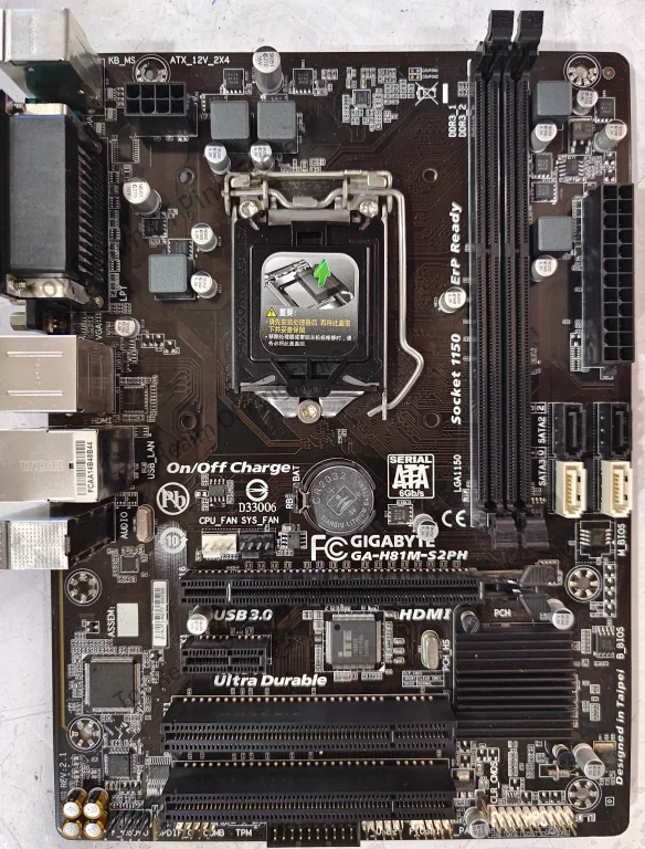 Dual PCI slot 9-pin com debugging port Gigabyte/ Gigabyte H81M-S2PH industrial control board