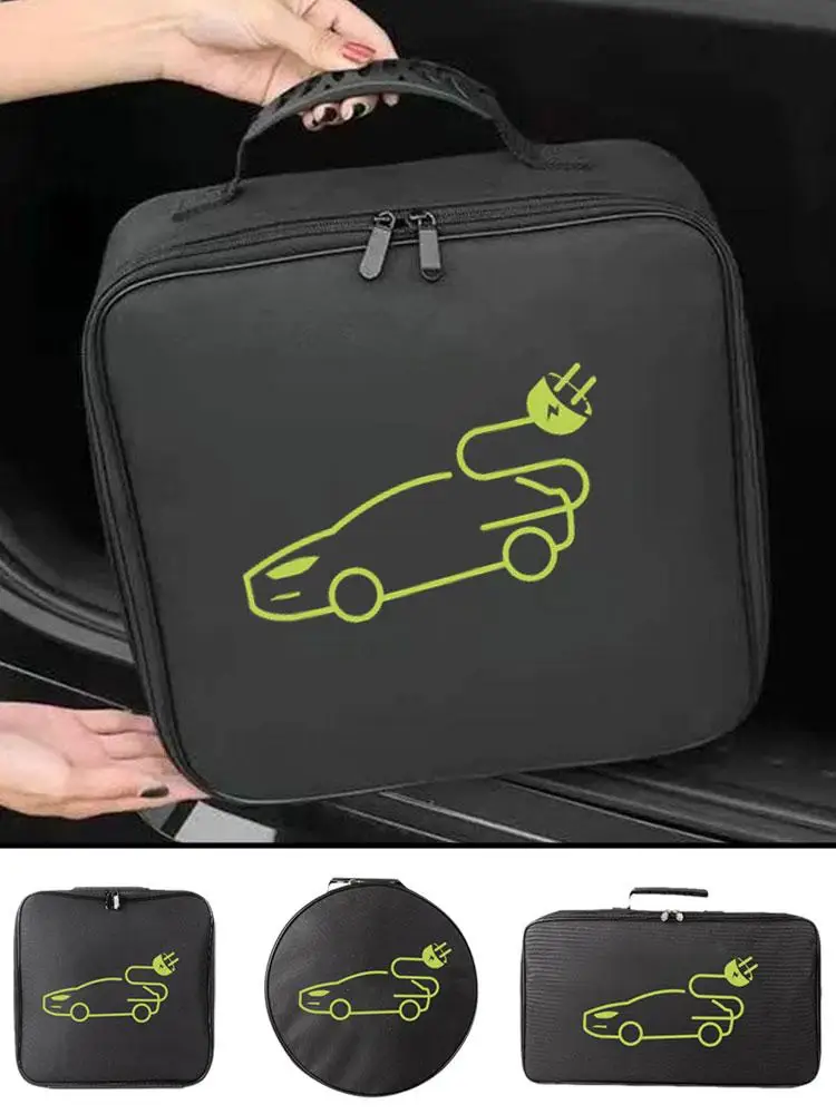 Oplader voor elektrische auto Stekkers Opslag Draagtas EV Auto-oplaadkabel Stopcontacten Waterdichte brandvertragende apparatuurcontainer - afbeelding 2