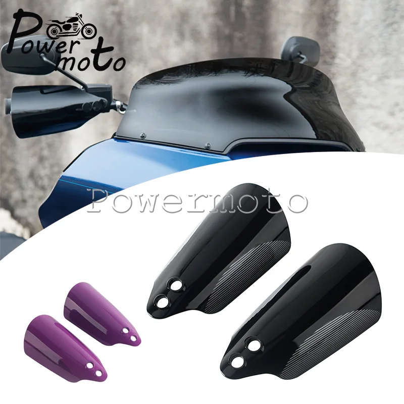 Motorcycle Handguards Black Coated Aluminum Brackets Wind Block Scratch Resistant For Harley Touring FLTRK FLTRXS FLTRKSE 21-23