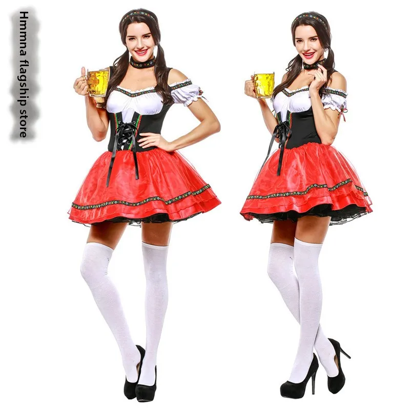 

Костюм для фестиваля пива, женский наряд горничной, сценическое представление, работа, orm loween, наряд служанки, полиэфирное волокно Dr