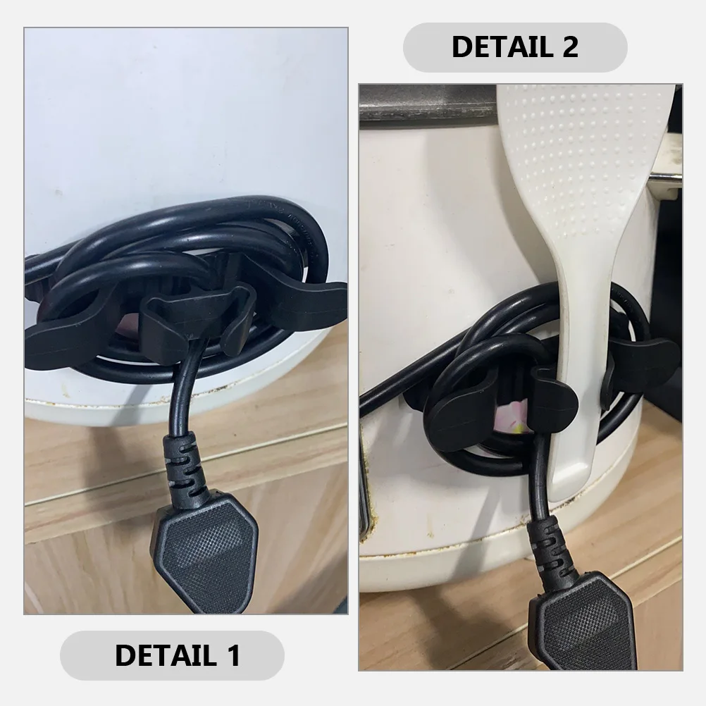 

3pcs Wire Organizer Adhesive Keeper For Kitchen Appliances Sticky Appliance Cable Holder Cord Winder Organizers Home Use Cord